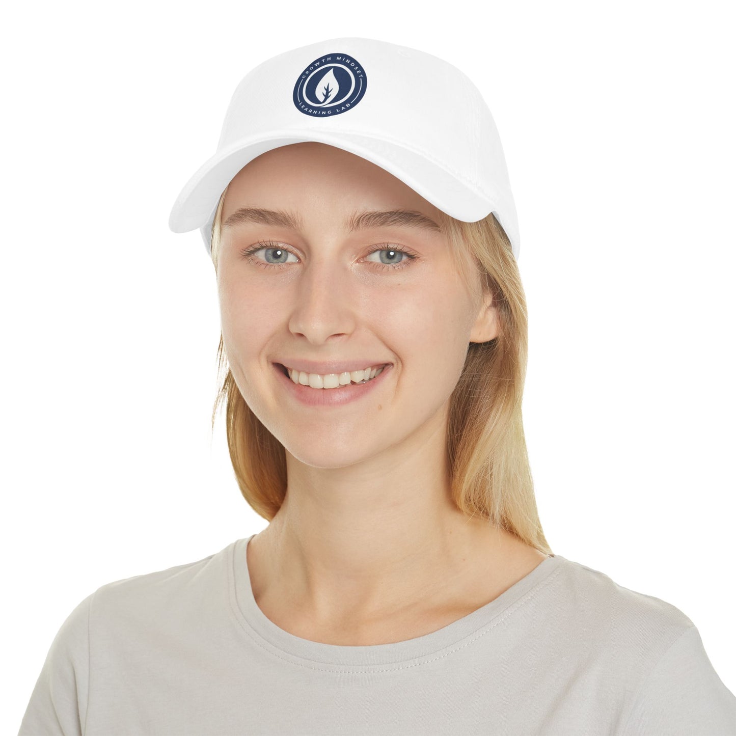 Growth Mindset Low Profile Cap | Embroidered Circle Emblem