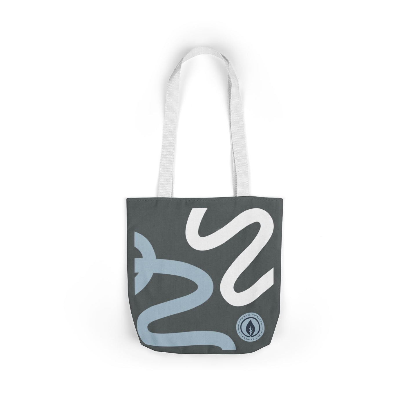 Abstract Snake Pattern Tote Bag | Minimalist Serpent Design Canvas Tote