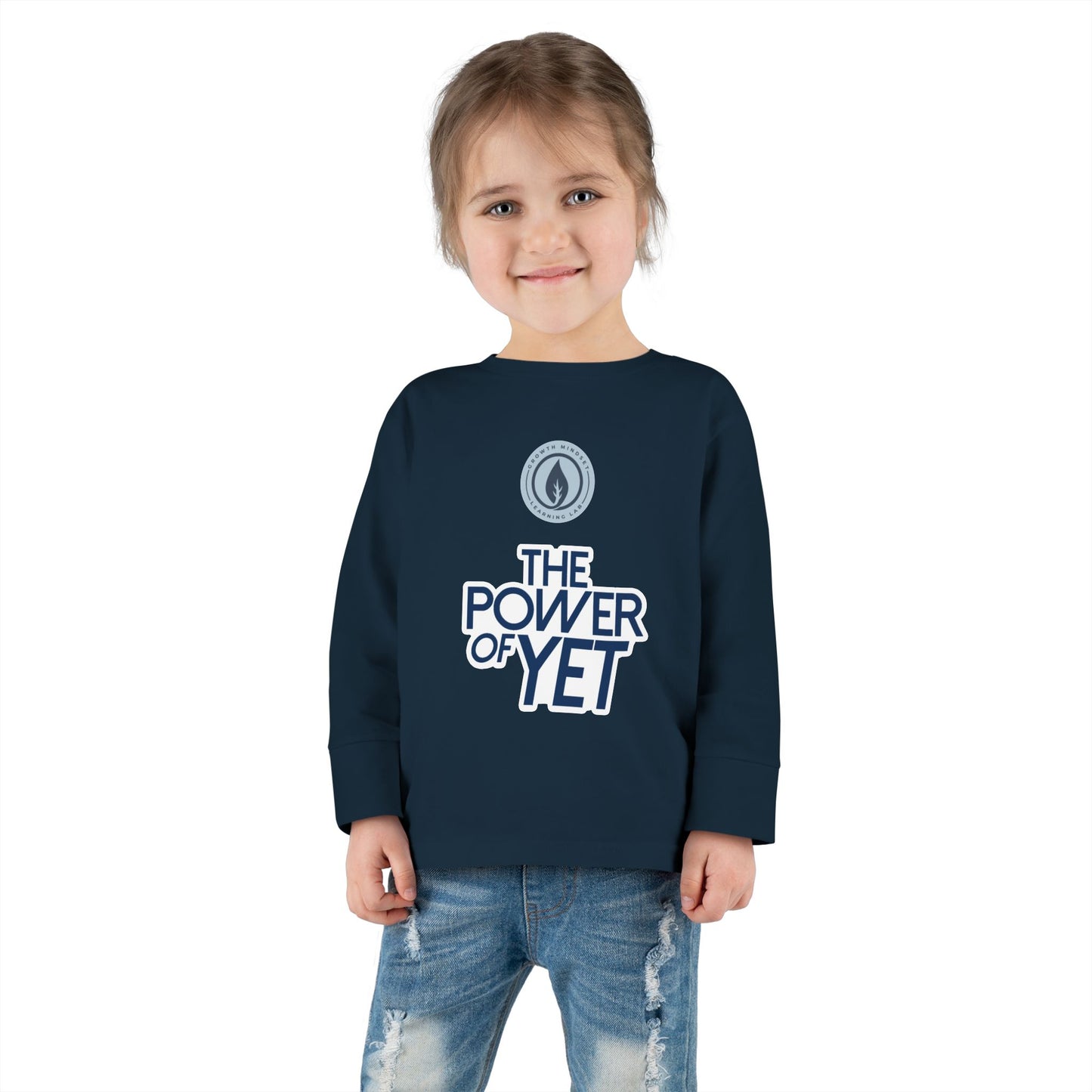The Power of Yet Toddler Long Sleeve Tee | Motivational Preschool Shirt