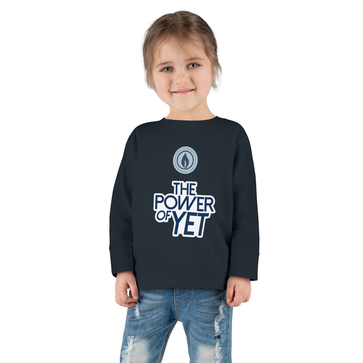 The Power of Yet Toddler Long Sleeve Tee | Motivational Preschool Shirt