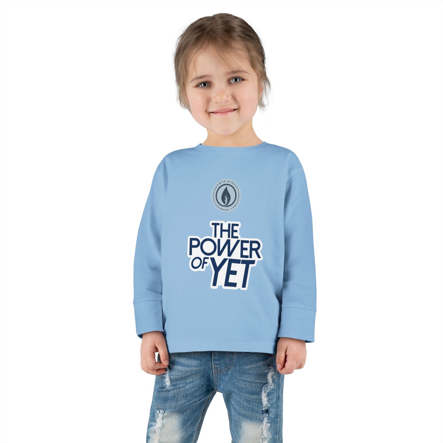 The Power of Yet Toddler Long Sleeve Tee | Motivational Preschool Shirt