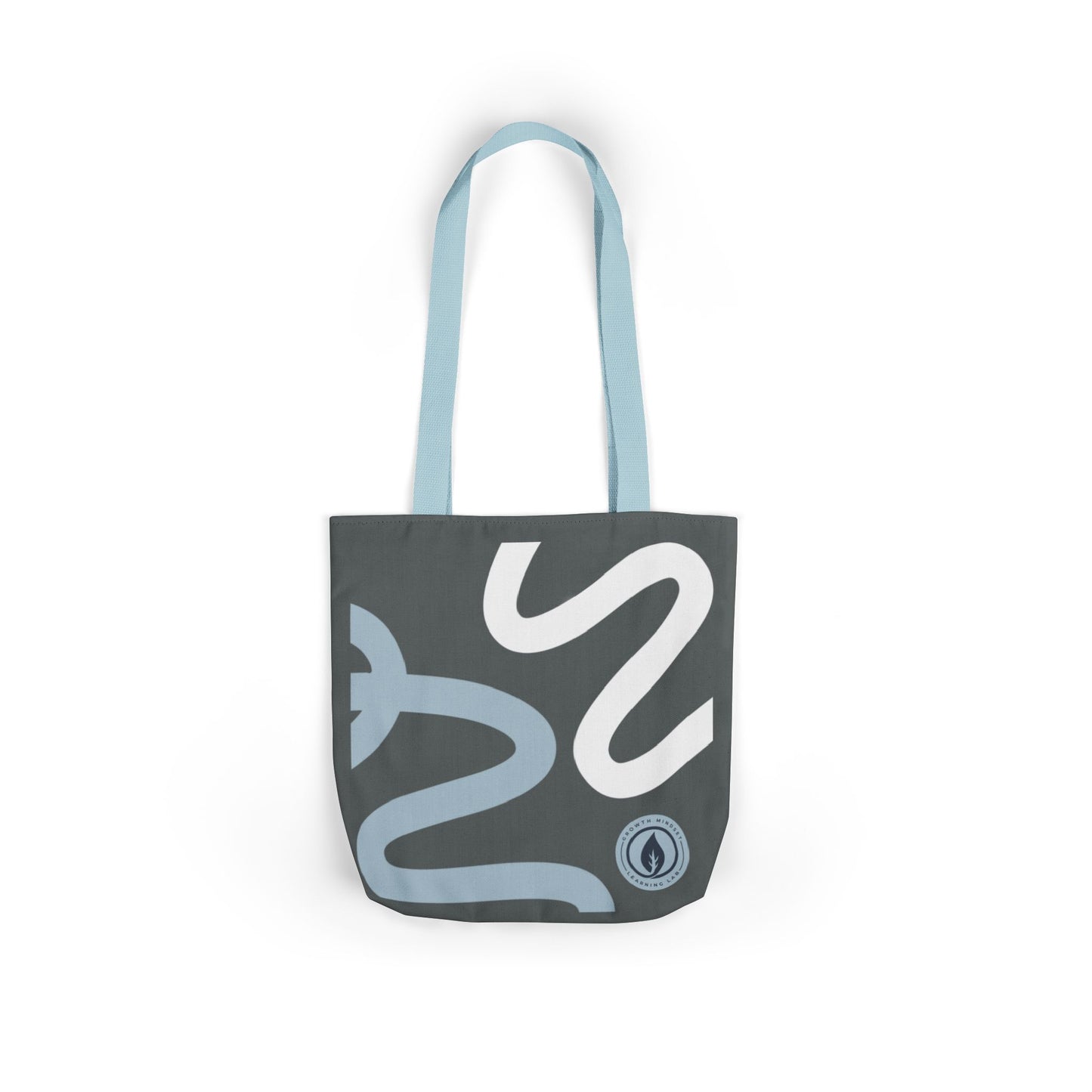 Abstract Snake Pattern Tote Bag | Minimalist Serpent Design Canvas Tote