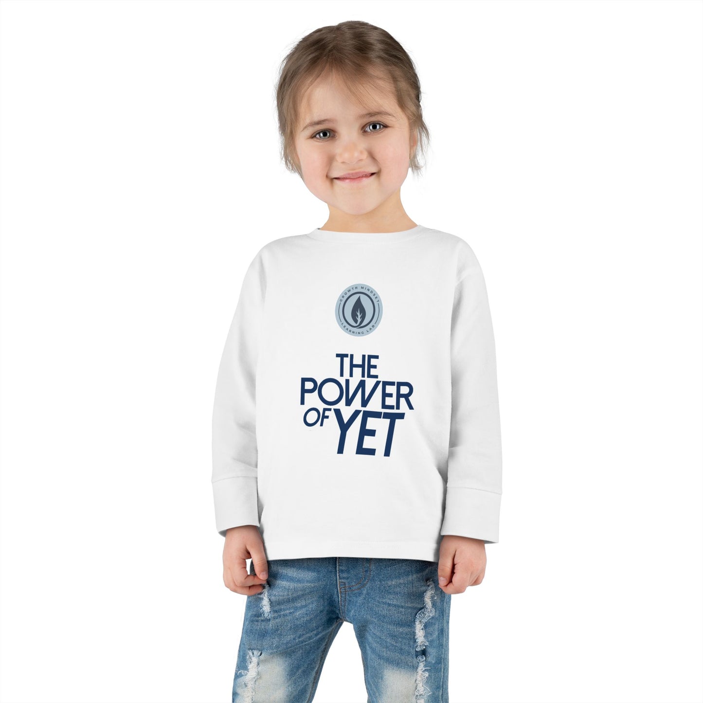 The Power of Yet Toddler Long Sleeve Tee | Motivational Preschool Shirt