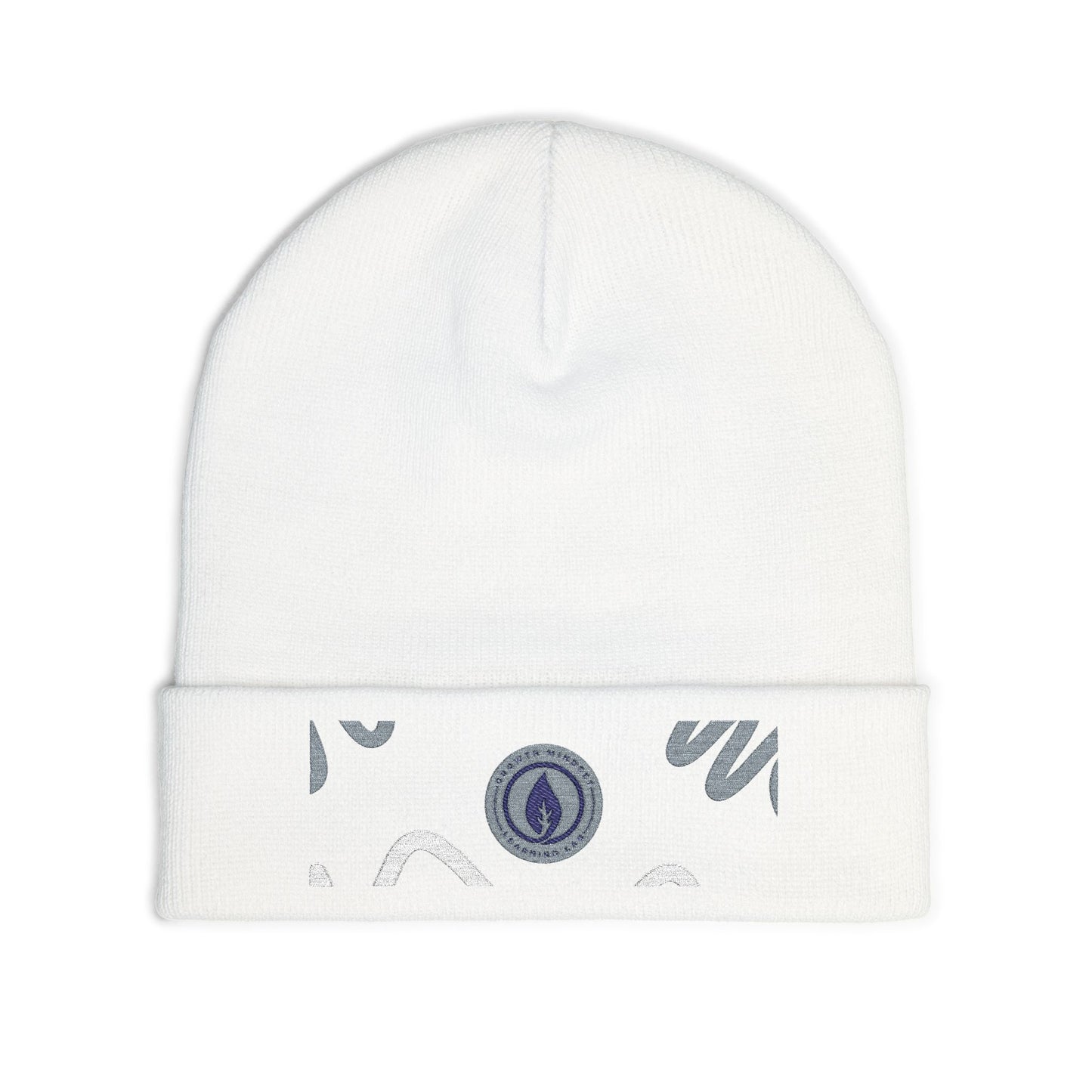 Growth Mindset Learning Lab knit beanie | embroidered cuff winter hat