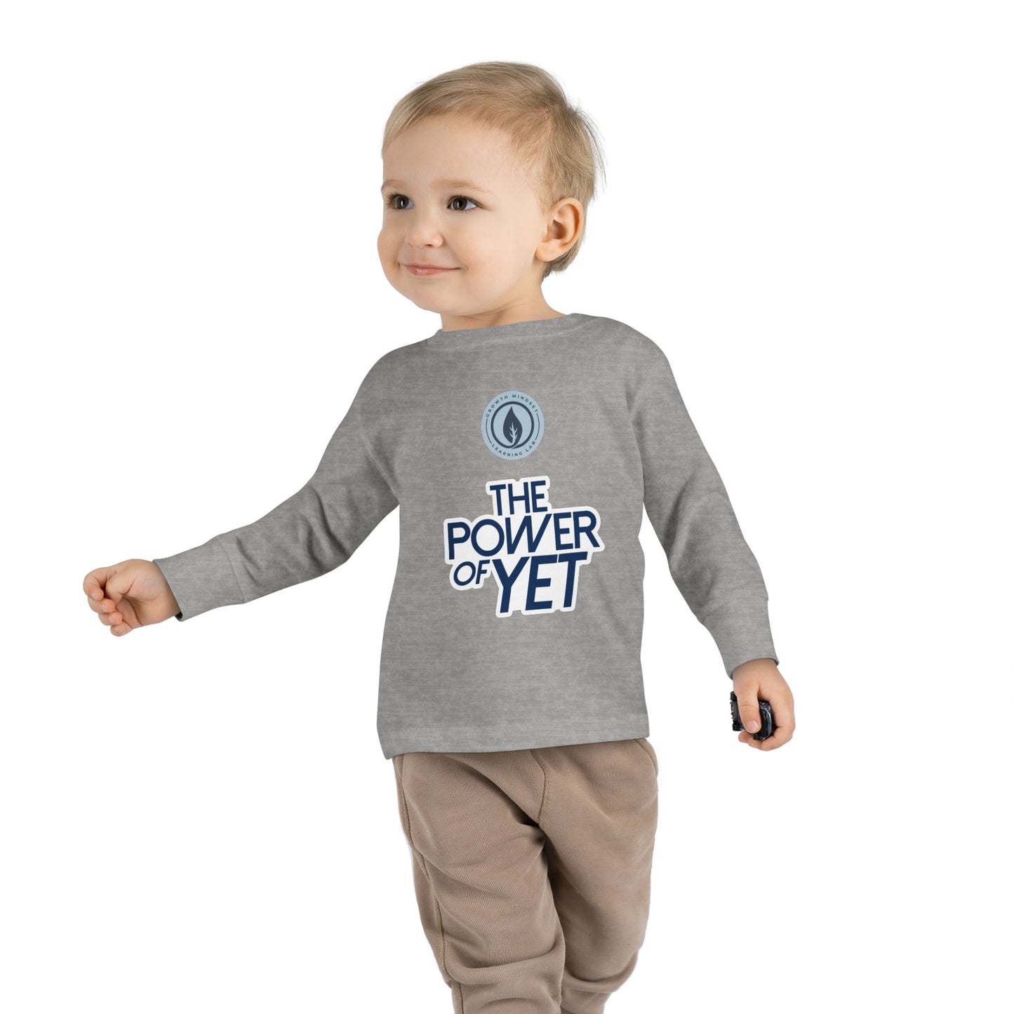 The Power of Yet Toddler Long Sleeve Tee | Motivational Preschool Shirt