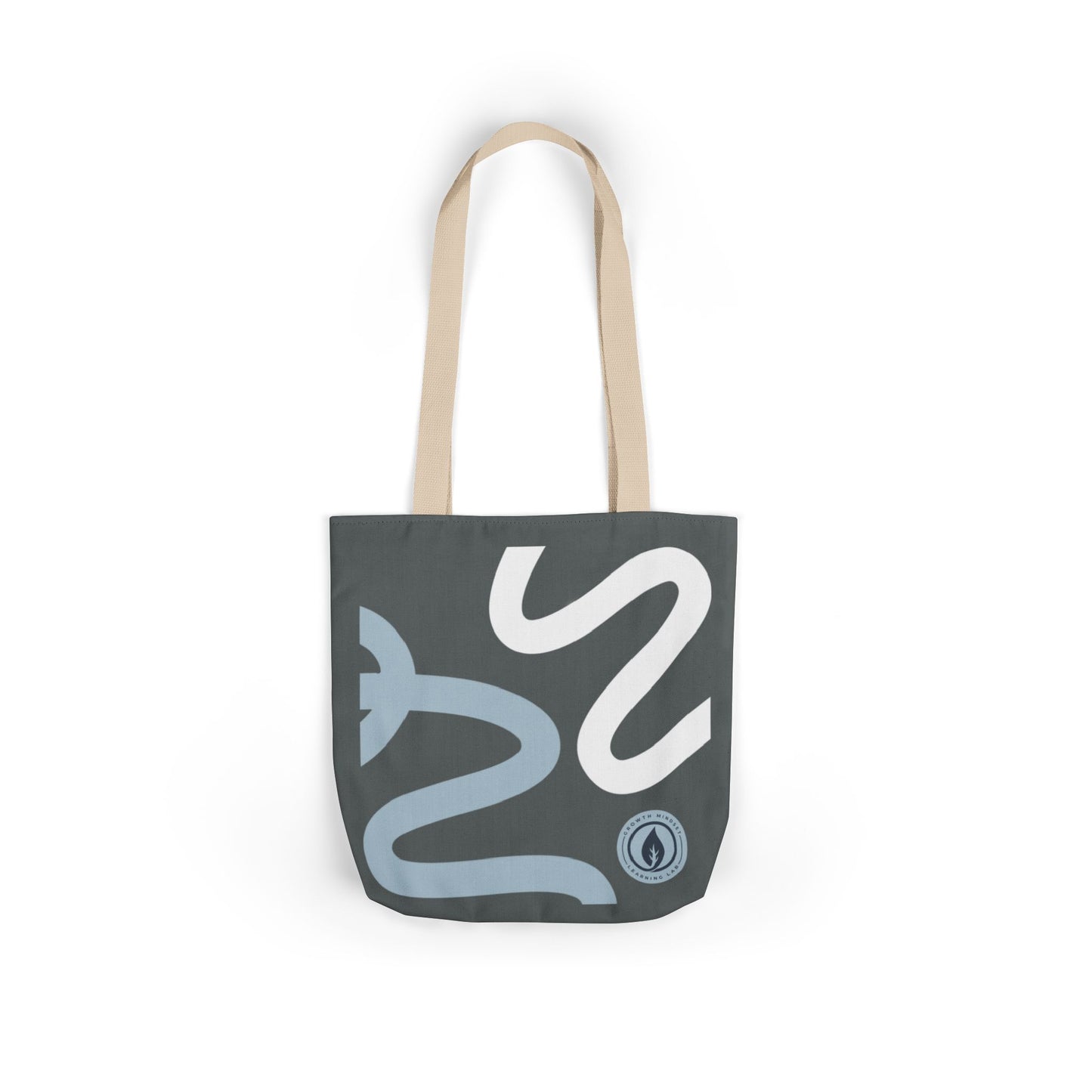 Abstract Snake Pattern Tote Bag | Minimalist Serpent Design Canvas Tote