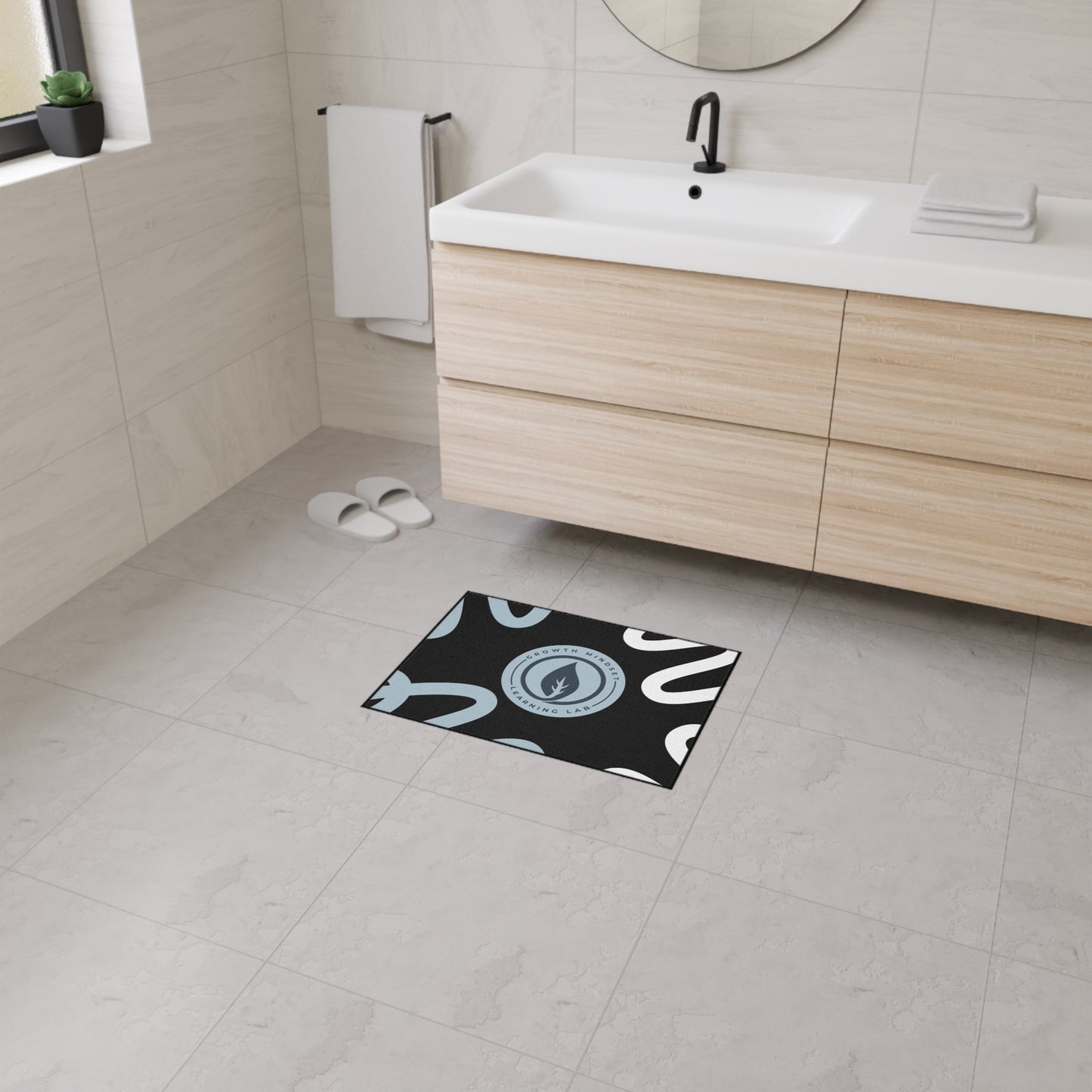 Growth Mindset Learning Lab logo Floor Mat | Educational Classroom Mat