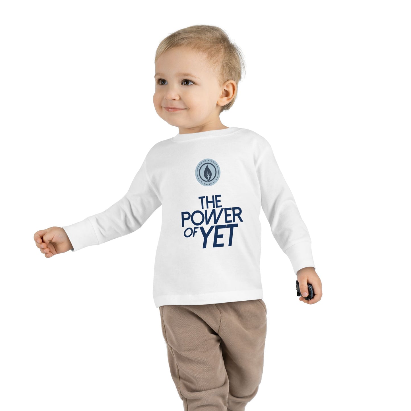 The Power of Yet Toddler Long Sleeve Tee | Motivational Preschool Shirt
