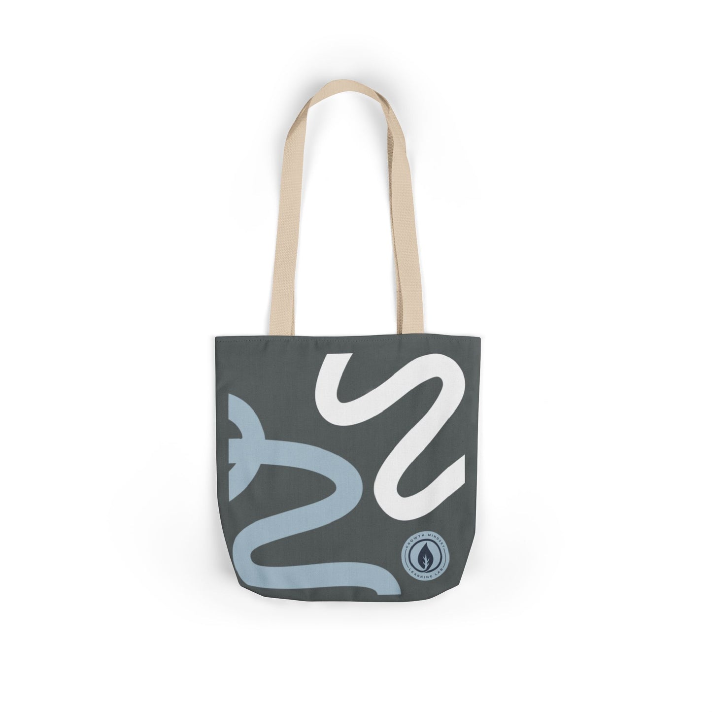 Abstract Snake Pattern Tote Bag | Minimalist Serpent Design Canvas Tote