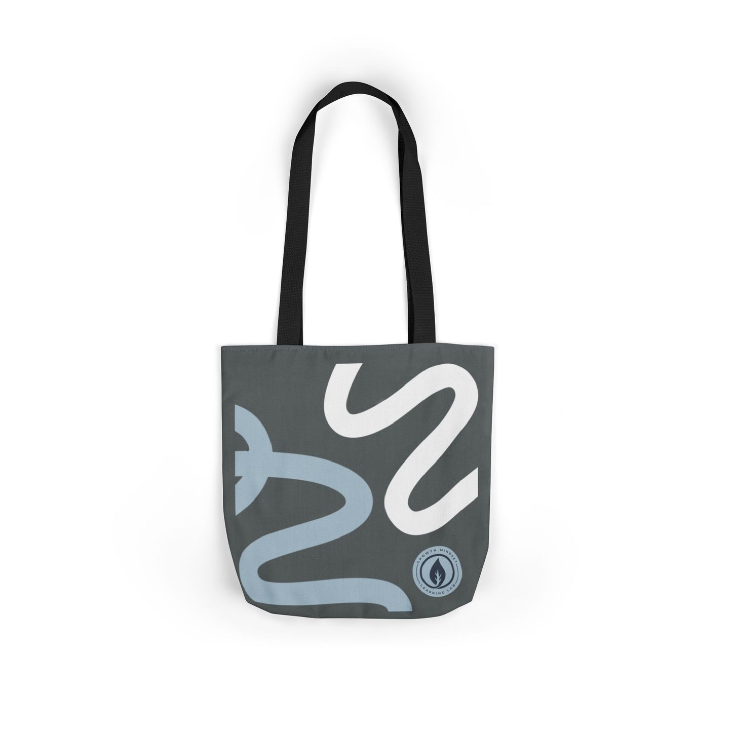 Abstract Snake Pattern Tote Bag | Minimalist Serpent Design Canvas Tote