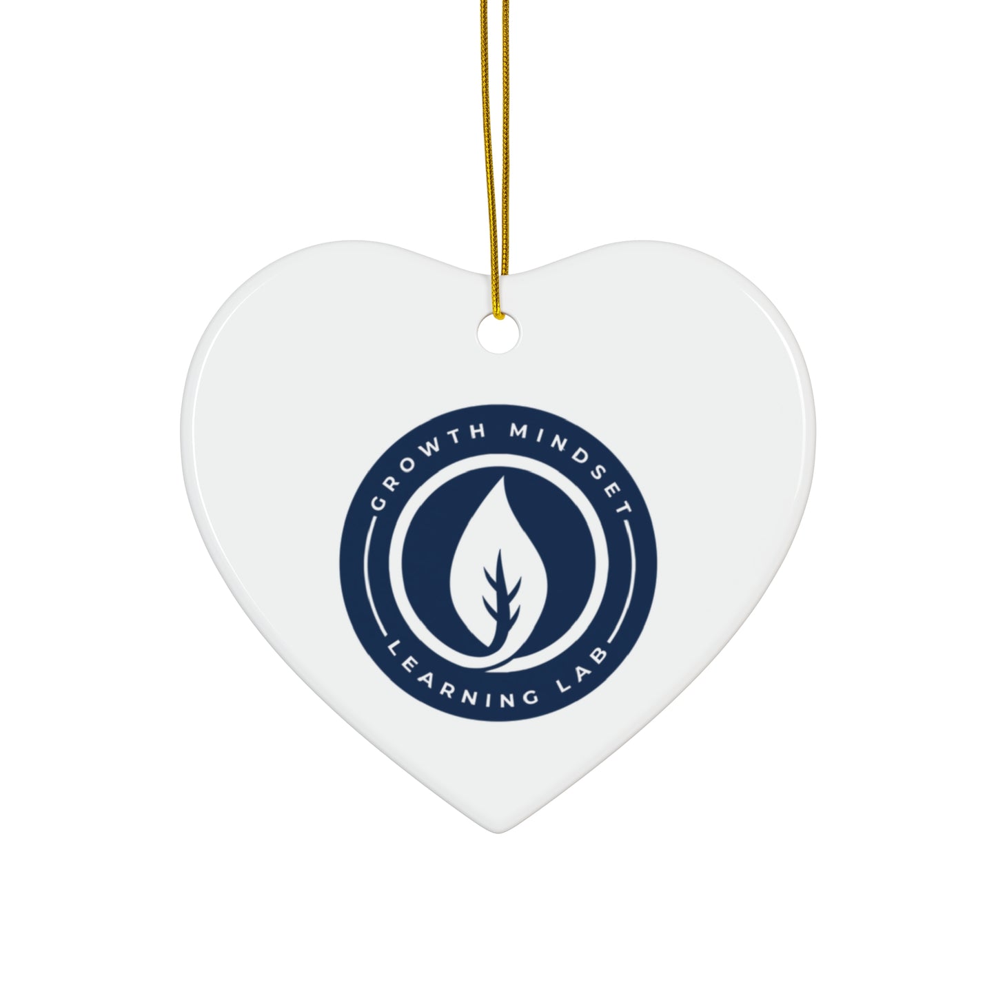 Growth Mindset Learning Lab Logo Ceramic Ornament | Star Shape