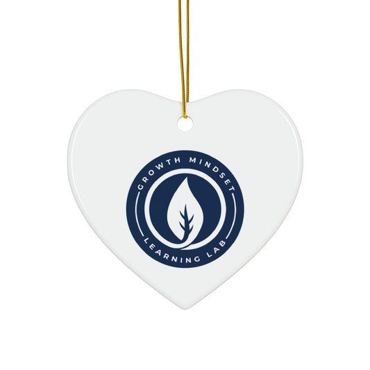 Growth Mindset Learning Lab Logo Ceramic Ornament | Star Shape