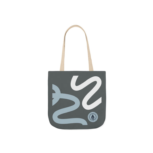 Abstract Snake Pattern Tote Bag | Minimalist Serpent Design Canvas Tote