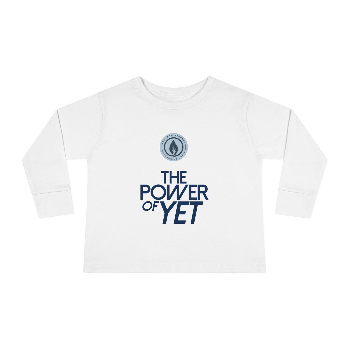 The Power of Yet Toddler Long Sleeve Tee | Motivational Preschool Shirt
