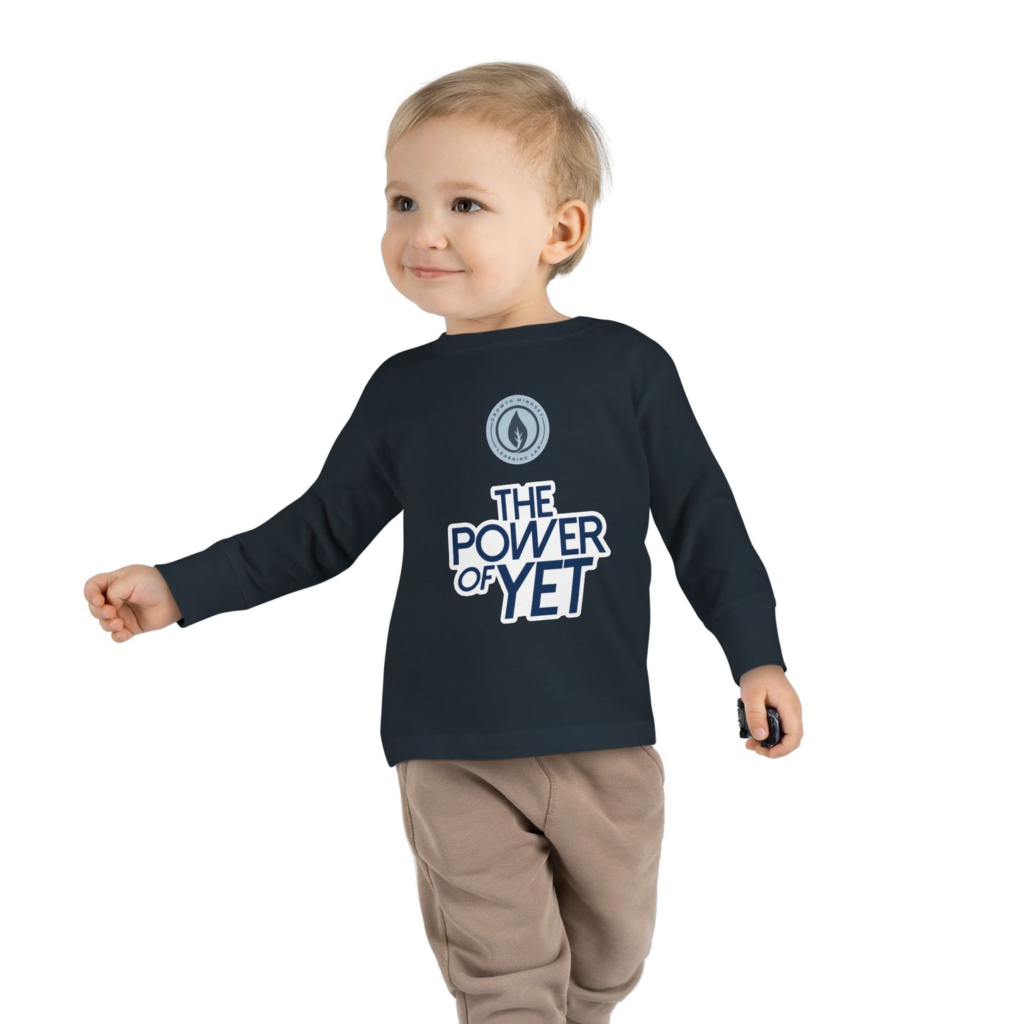 The Power of Yet Toddler Long Sleeve Tee | Motivational Preschool Shirt