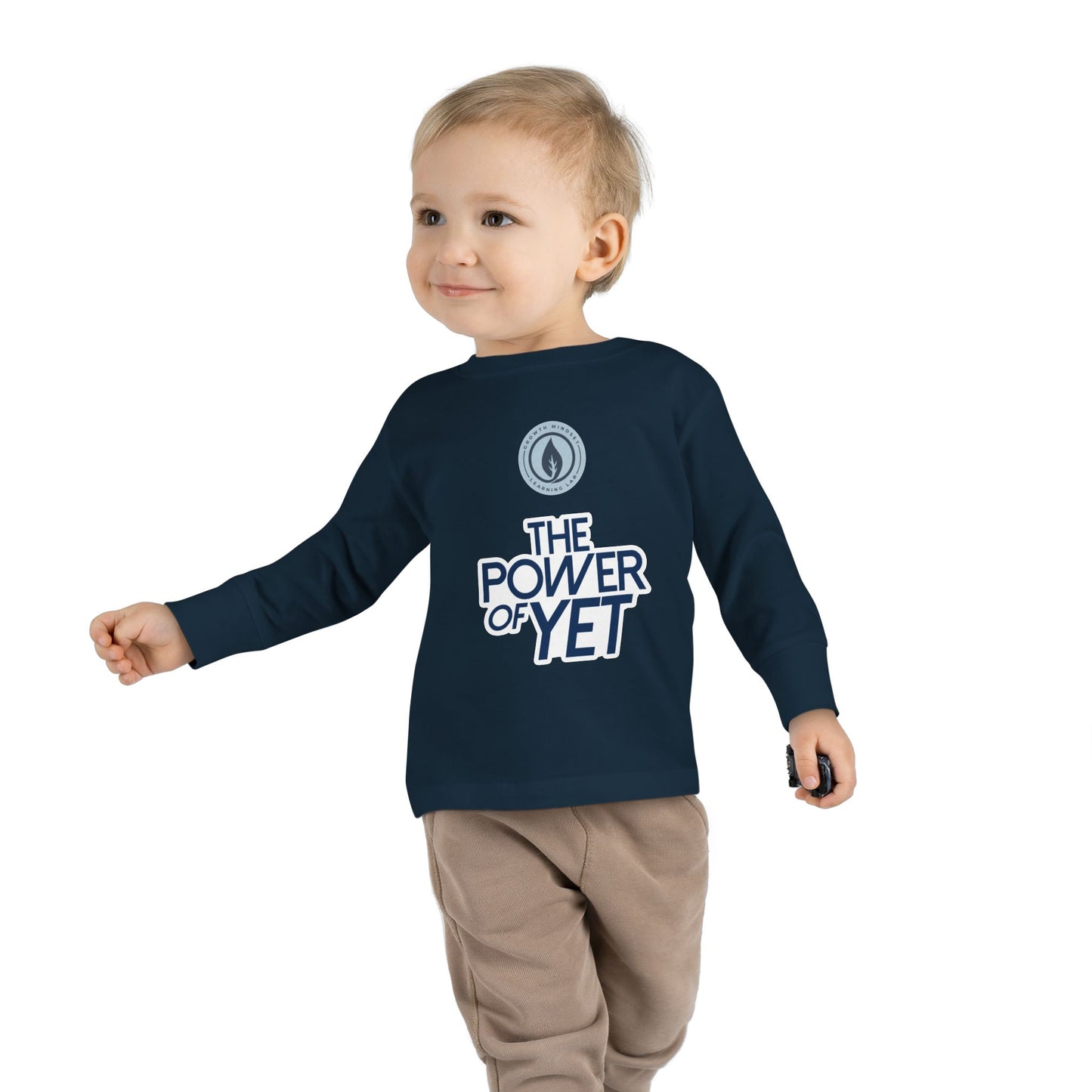 The Power of Yet Toddler Long Sleeve Tee | Motivational Preschool Shirt